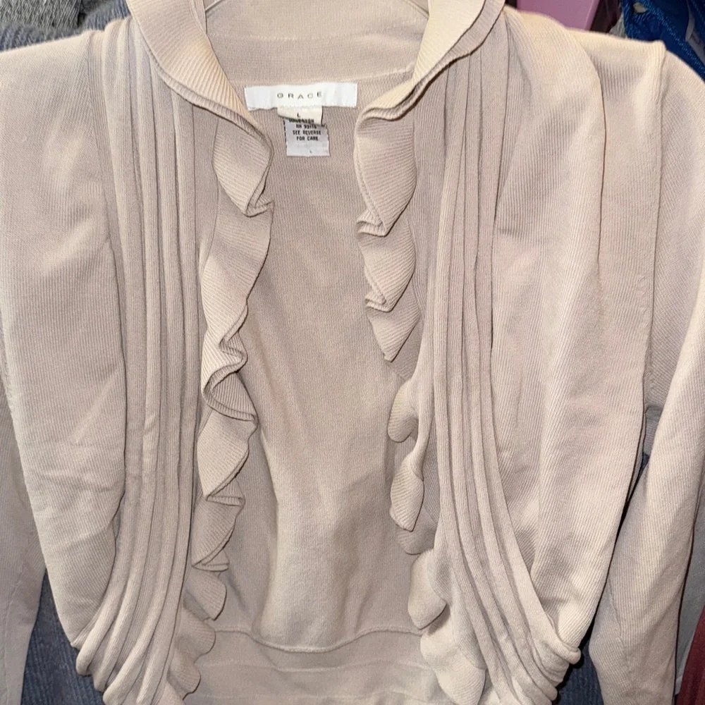 Grace Ruffle Shrug - Picture 1 of 5